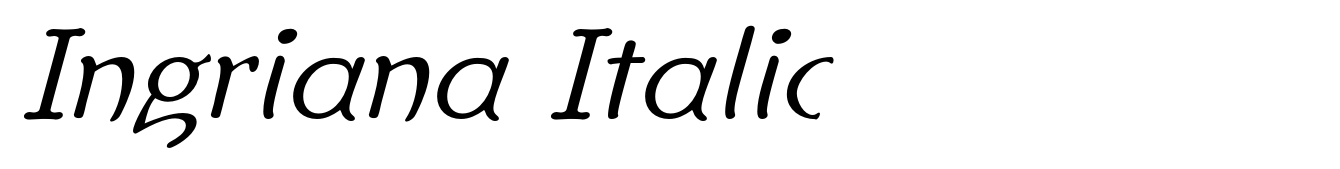 Ingriana Italic